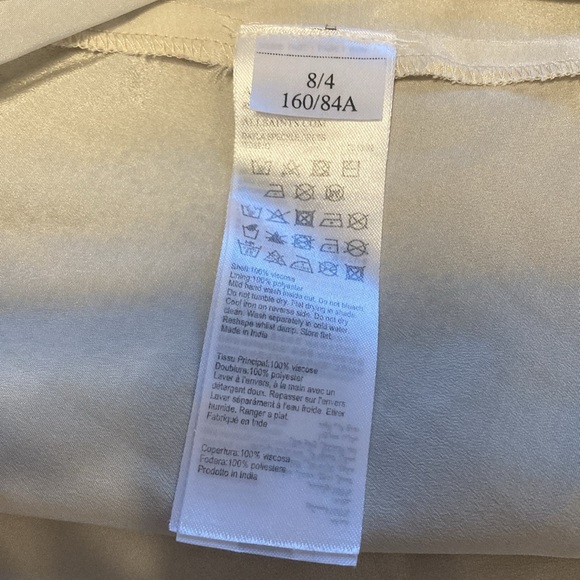 All Saints Women Size 4 Dayla Speckled Black White True Wrap Midi Dress Ruffles - Picture 10 of 16